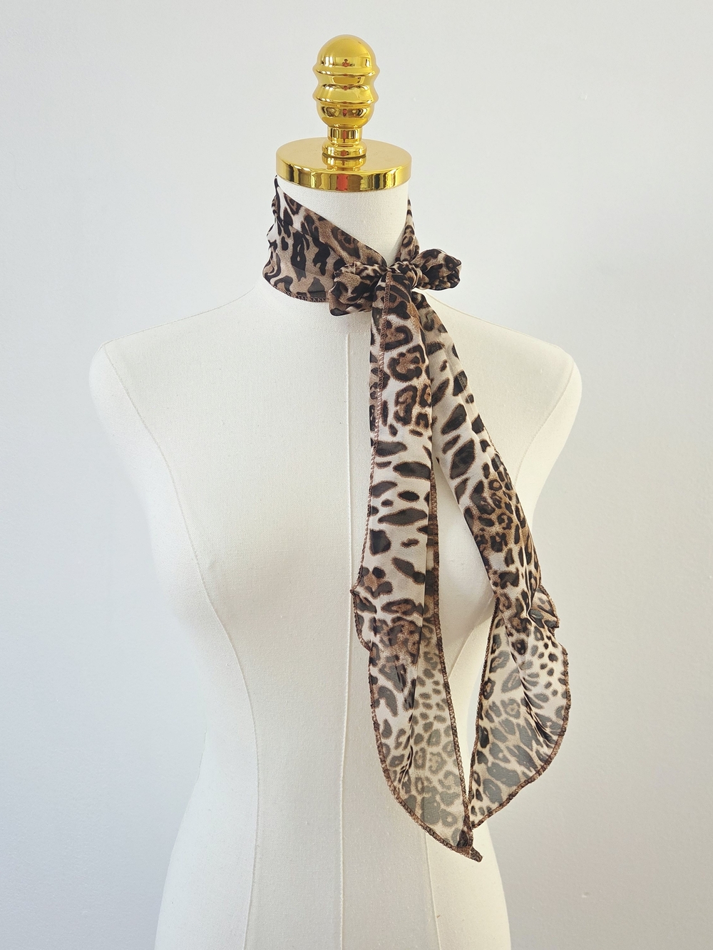 Leopard Print Scarf - Picture 2 of 6
